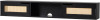Walker Edison Destin Modern Rattan Flip-Down-Door Wall-Mounted Floating TV Stand for TVs up to 65 Inches, 58 Inch, Black New in Box $299