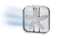 Lasko 20 in. 3 Speed Air Circulating Box Fan for Home in White with Save Smart Technology, 1820 CFM and Carry Handle On Working $79