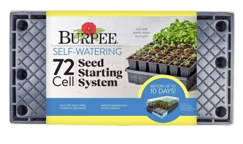 Burpee 72 Cell Self Watering Greenhouse Kit New In Box $79