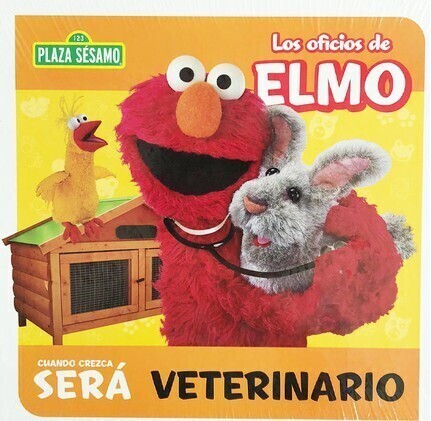 Sesame Street Book "Elmo's Jobs When He Grows Up will be Veterinarian" /Ultimate Crosswords Book, Sesame Street Elmo / Assorted New Shelf Pull Asst