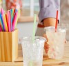 Choice 7 3/4" Jumbo Neon Unwrapped Soda Straw - 250/Pack New in Box