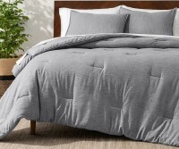 Bare Home 3-Piece King/ Cal-King Heathered Comforter Set - Ultra-Soft - Goose Down Alternative - All Season Warmth $299