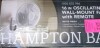 Hampton Bay 16 in. Indoor Wall Mount Fan On Working $99 - 2