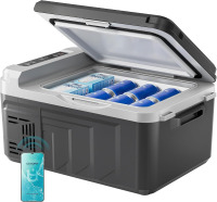 EUHOMY 12 Volt Refrigerator, 12 Quart (10L) Compressor Electric Cooler APP Control, Car Fridge 12/24V DC & 100-240V AC, Car refrigerator -4?~68?, Portable Freezer for RV, Camping, Travel New in Box $299
