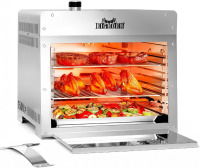BIG HORN OUTDOORS Infrared Propane Gas Grill 1500&deg;F in 3-5 Mins, 16 inch Cook Restaurant-Quality Steak, Portable Steak Broiler & Sear Station, Outdoor Salamander BBQ, Stainless Steel $399