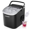 EUHOMY Countertop Ice Maker Machine with Handle 26.4lbs Per Day 9 Ice Cubes Ready in 6 Mins $299