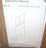 Meilocar Over the Toilet Storage Cabinet, Bathroom Storage Organizer Over Toilet, Space Saver W/Adjustable Shelf & Open Shelf, White New In Box $199 - 2