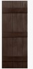 Alpha Shutters Three Batten, Five Board Closed Vinyl Shutters Pair (18" x 60") New In Box $299