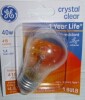 GE 40 Watt 415 Lumens Crystal Clear Ceiling Fan Bulb New In Box - 2