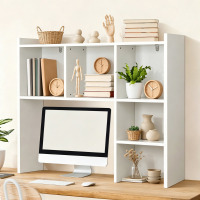 Ebern Designs Multi-Cubby Desktop Organizer with Anti-Tipping Hardware, White 36.8"L New In Box $299