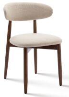 COLAMY D6270 Modern Upholstered Dining Chair in Beige New in Box $299