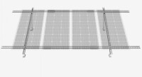VEVOR Solar Panel Mounting Brackets, 30&deg;-60&deg; Adjustable Multi-Pieces Solar Panel Brackets for 1-4PCS Solar Panels, Carbon Steel Ground Mount Solar Panel Stand for Farms, RVs, Boats, Off-Grid System New In Box $299