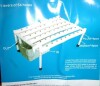 EQCOTWEA Wall-Mounted Hydroponic Grow Kit 54 Plant Sites Hydroponics Planting System 6 Food-Grade PVC-U Pipes Hydroponic Gardening Indoor System with 110V Well Pump New In Box $199 - 2