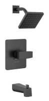 Delta Faucet Modern One Handle Single Function Bathtub & Shower Faucet in Matte Black (Trim Only) New In Box $299