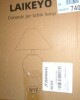 August Grove&reg; Rustic Black Ceramic Table Lamp With Linen Shade, Farmhouse Bedside Accent Lamp With Free LED Bulb, Cozy Nightstand Lamp For Living Room Bedroom Entryway New In Box $299 - 2