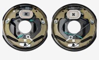 VEVOR Electric Trailer Brake Assembly, 10" x 2-1/4", 1 Pair Self-Adjusting Electric Brakes Kit for 3500 lbs Axle, 4-Hole Mounting, Backing Plates for Brake System Part Replacement (1 Right + 1 Left) New In Box $199
