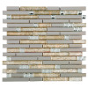 Supreme Tile Diamond 11.82 in. x 11.82 in. Interlocking Glossy Glass Mosaic Tile New $79