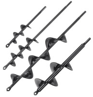 VEVOR Auger Drill Bits for Planting Set of 4, Garden Auger Drill Bit, Spiral Drill Bit for Post Hole Digger, Bulbs Planting & Holes Digging, for 3/8" Hex Drive Drill New In Box $79