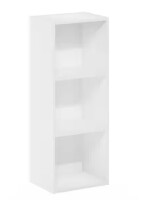 Furinno Pasir 31.5 in. White Wood 3-Shelf No-Tool Assembly Standard Bookcase New In Box $99