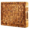 Foundry Select Anders Sturdy Teak Wood with End Grain Cutting Board, 18" W x 24" L New In Box $199
