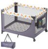 VEVOR Baby Playpen Travel Crib, Quick-Folding Playpen for Baby & Toddler, Portable Baby Fence Play Yard with Wheels, Breathable Mesh & Travel Bag, Indoor/Outdoor Kids Activity Center for 0-36 Months New In Box $199