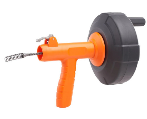 VEVOR Drain Auger 25 ft., Plumbing Snake Auto Feed, Plumbers Snake with Drill Attachment, Pipe Snake Drain Clog Remover for Kitchen Bathroom Shower Sink New In Box $89