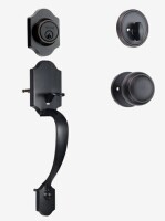 VEVOR Front Door Handle and Deadbolt Set, Front Door Lock Set with Interior Knob, Adjustable Hole Spacing Single Cylinder Handleset, for Right and Left Handed Entrance, Brushed Oil Rubbed Bronze New In Box $199