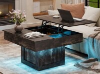 Millwood Pines Gardal 30.5" W LED Lift Top Manufactured Wood Coffee Table New In Box $299