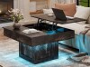 Millwood Pines Gardal 30.5" W LED Lift Top Manufactured Wood Coffee Table New In Box $299