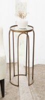 Mercer41 Pomeroy Metal Drink Table 11" x 11" x 24" New In Box $299