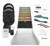VEVOR Folding Sluice Box Gold Panning Kit, 50 Inch 23pc Gold Prospecting Equipment Kit with Gold Pan, Classifier Screen, Separating Magnet, Backpack and More New In Box $299