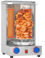 VEVOR Shawarma Grill Machine, 13 lbs Capacity, Chicken Shawarma Cooker Machine with 2 Burners, Gas Vertical Broiler Gyro Rotisserie Oven Doner Kebab Machine, for Home Restaurant Kitchen Parties New In Box $299