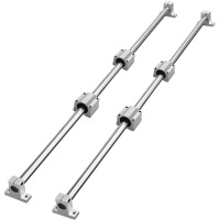 VEVOR Linear Guide Rail Set, SFC20 1200 mm, 2 PCS 47.2 in/1200 mm SFC20 Guide Rails 4 PCS SC20 Slide Blocks 4 PCS Rail Supports, Linear Rails and Bearings Kit for Automated Machines CNC DIY Project New In Box $199