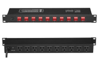 VEVOR 1U PDU, 10 Outlets, Rack Mount Power Strip Fits Standard 19" Server Racks, with Independent Switch Surge Protection & Overload Protection, 110-125V/15A, Ideal for Home and Office New In Box $79