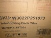 HumblePleb 1 ft. x 2 ft. 24 pieces of Dark Gray Plastic Outdoor Terrace Deck Tiles, DIY Interlocking Decking Floor Tiles New In Box $299 - 2