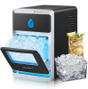 EUHOMY LunaArc Crescent Ice Maker Countertop, 1600Pcs/Day, Ready in 12Mins, Auto Deep Cleaning, Timer, Portable Ice Maker Machine with Clear Ice Cubes for Whiskey/Coffee/Soft Drinks $299