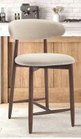Corrigan Studio&reg; Noya Century Modern Upholstered Solid Wood Bar Stool New In Box $299
