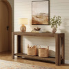 17 Stories 63" Entryway Console Table, 2-Tier Narrow Sofa Table Behind Couch, New in Box $299
