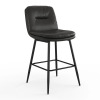 Trent Austin Design Pelayo Upholstered Leather Bar & Counter Stool, Black, New Open Box $399