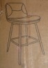 Trent Austin Design Pelayo Upholstered Leather Bar & Counter Stool, Black, New Open Box $399 - 2