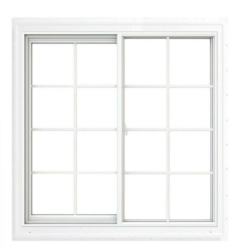 Brickmould Vinyl Sliding Window, 2 Panel US National-AAMA PG20, DP+20/-20, White Ext/White int, XO (LH) Fits Rough Opening 60 x 48, (Actual Frame Size 59 1/2 in. x 47 1/2 in.) Vent Width New Shelf Pull $499