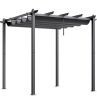 VEVOR 10'x10' Outdoor Retractable Pergola with Canopy, Aluminum Pergola with Retractable Canopy, Modern Pergola with Sun Shade Canopy for Patios, Gardens, Decks, Backyards (Gray) New In Box $499