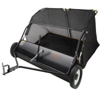 VEVOR Lawn Sweeper, 48.5", 26 cu. ft. Tow Behind Yard Sweeper, Dumping Rope Design & Heavy Duty, Durable to Use, Leaf & Grass Collector with Adjustable Sweeping Height for Picking Up Debris and Grass New In Box $599