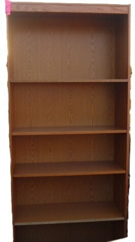 Wood 5 Shelf Bookcase