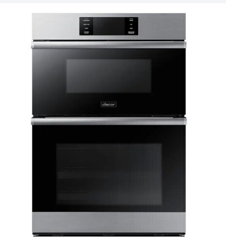 Dacor - Contemporary 30" Electric Wall Oven with Built-In Microwave in Stainless - Stainless Steel/silver New $8999