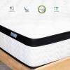 Molbius 10" Queen Size Hybrid Medium Firm Memory Foam Mattress with Individual Pocket Springs, Fiberglass Free Bed, Breathable, CertiPUR-US, New in Box $799