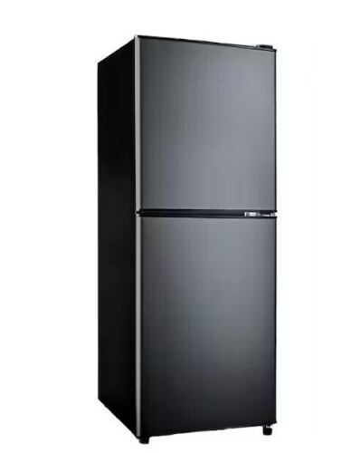 Jeremy Cass 4 cu. ft. Retro Mini Refrigerator in Black with Bottom Freezer, 7-Temp, Shelves & Crisper Drawers, Height Adjustable New in Box $499