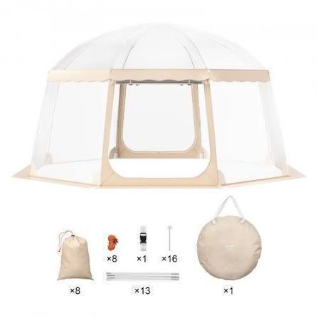 VEVOR Sports Tent, 12-15 People, Instant Pop-Up Tent Shelter Weatherproof Pod, Outdoor Bubble Clear View Tent, Climate Canopy Shelter for Soccer, Football, Softball & Other Sporting Events and Parades New in Box $399