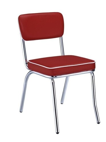 Coaster REtro Dining Chair in Red New in Box $299