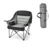 Ebern Designs Oversized Camping Chair, 450 lbs Heavy-Duty Support, 1 Pack, Portable Padded Folding Camp Chair with Dual Cup Holders & Wine Glass Holders, Carry Bag for Outdoor, Fishing, Black & Gray New In Box $199